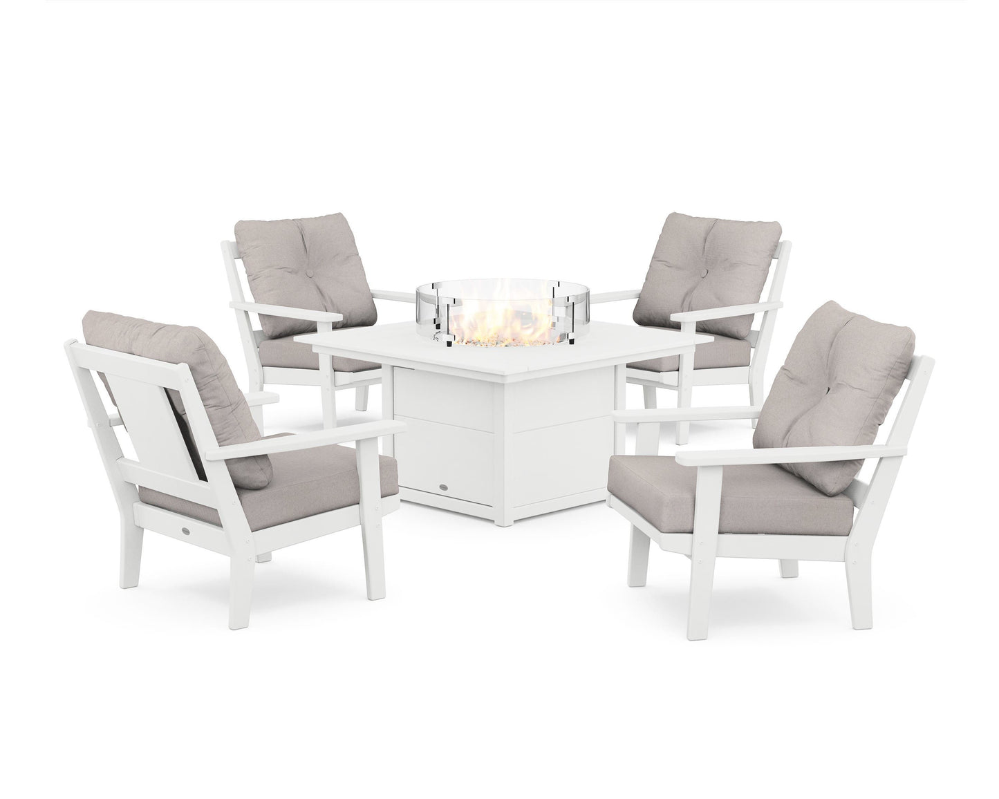 Prairie 5-Piece Deep Seating Set with Fire Pit Table