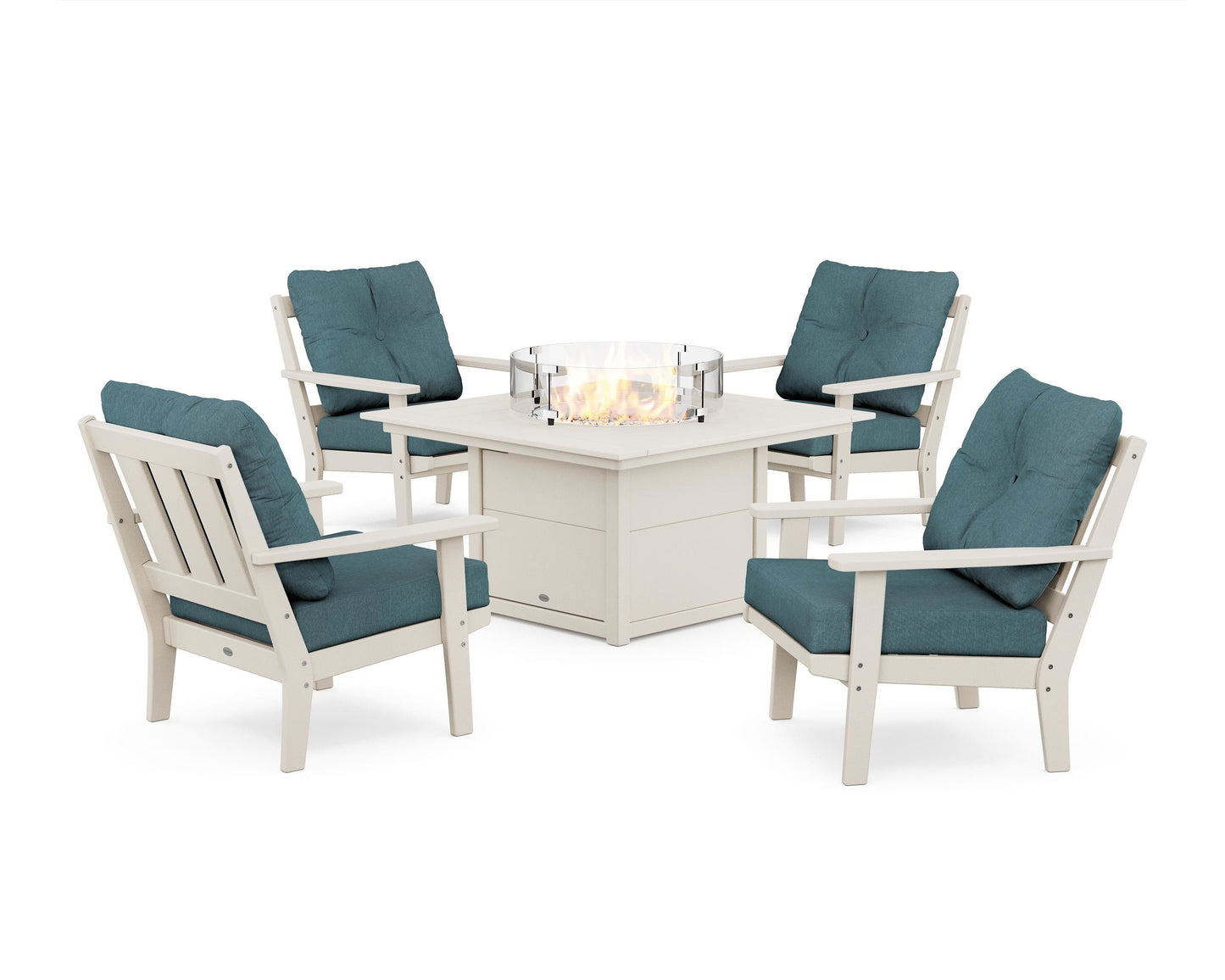 Oxford 5-Piece Deep Seating Set with Fire Pit Table