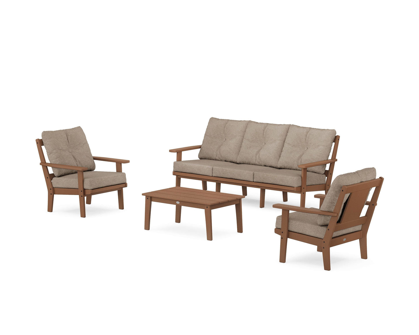 Prairie 4-Piece Deep Seating Set with Sofa