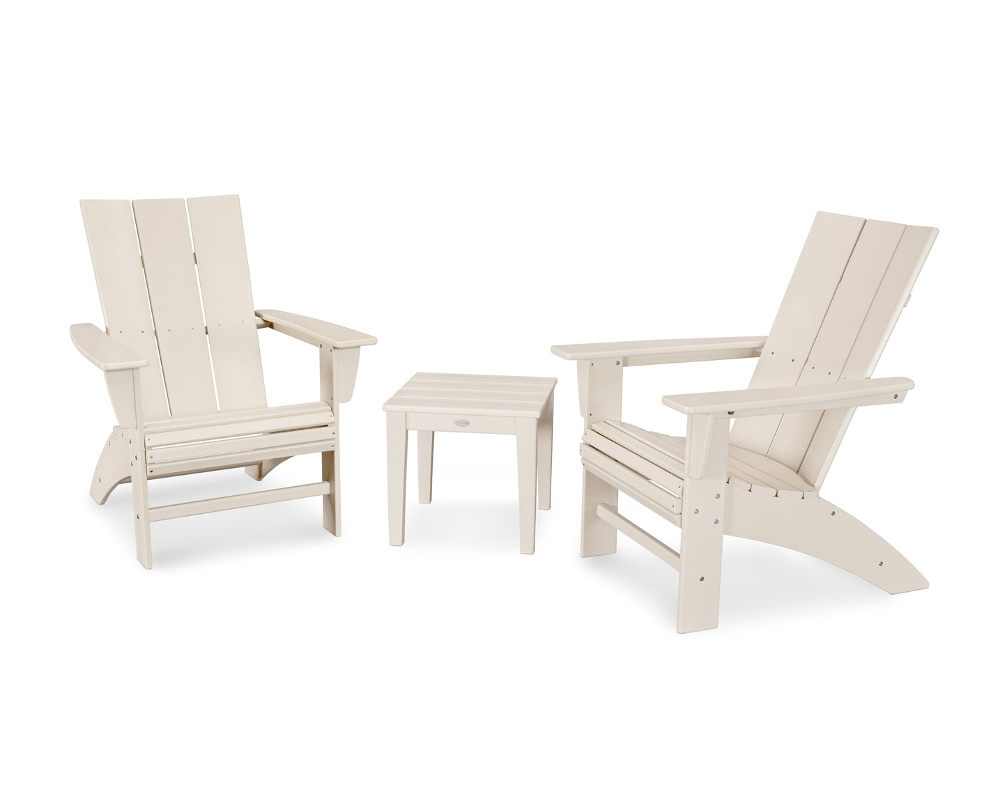 Modern 3-Piece Curveback Adirondack Set