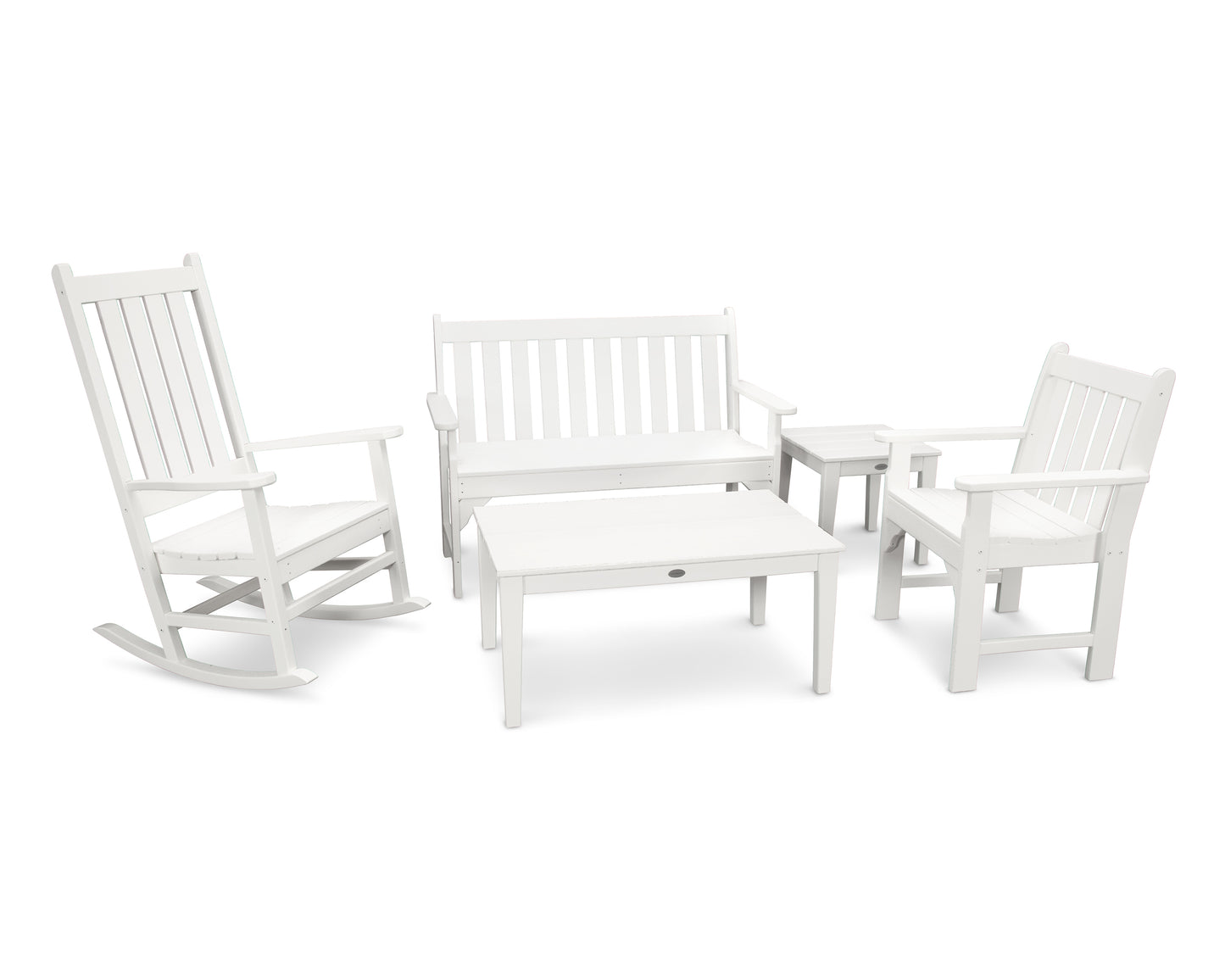 Vineyard 5-Piece Bench & Rocking Chair Set