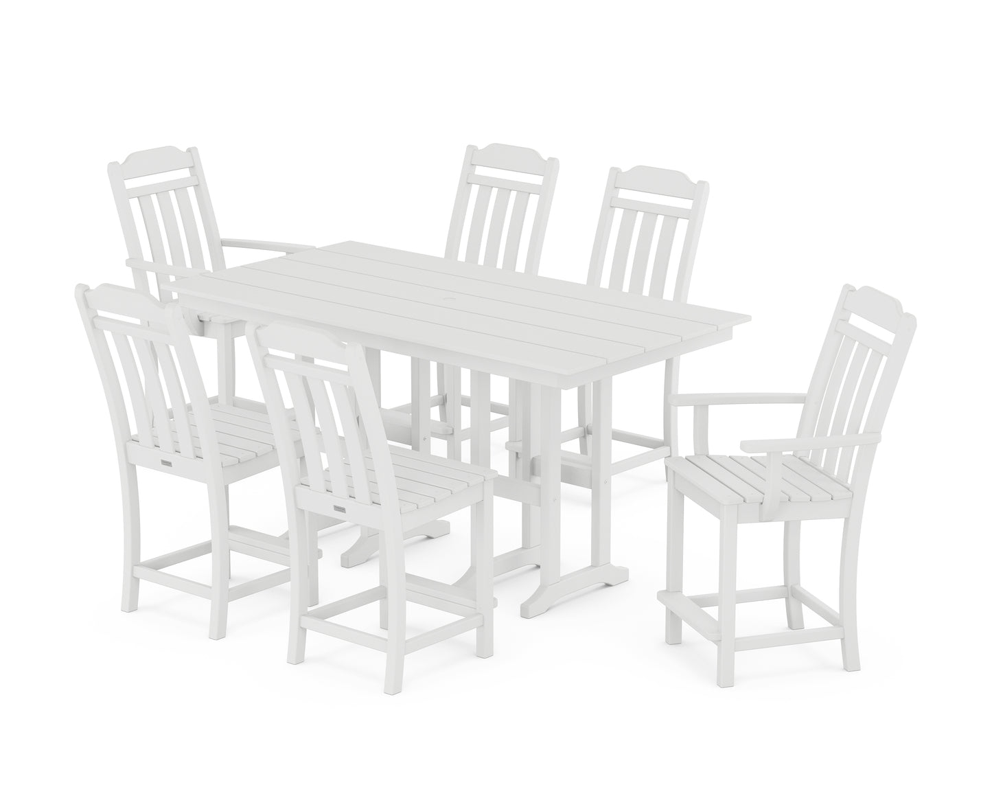 Cottage 7-Piece Farmhouse Counter Set