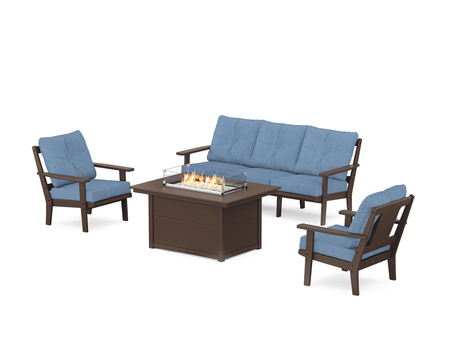 Prairie Deep Seating Fire Pit Table Set