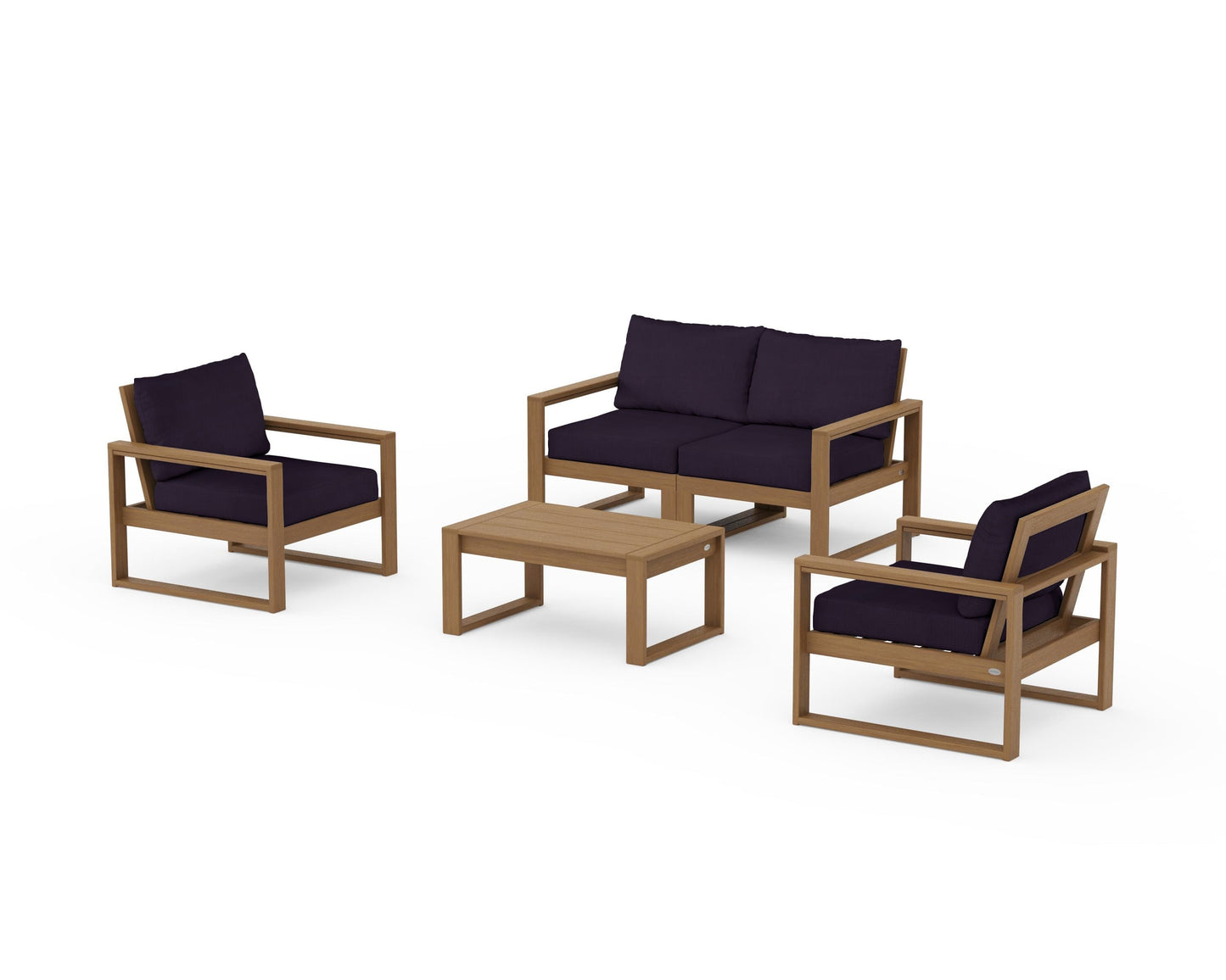 EDGE Sectional 4-Piece Deep Seating Set with Loveseat