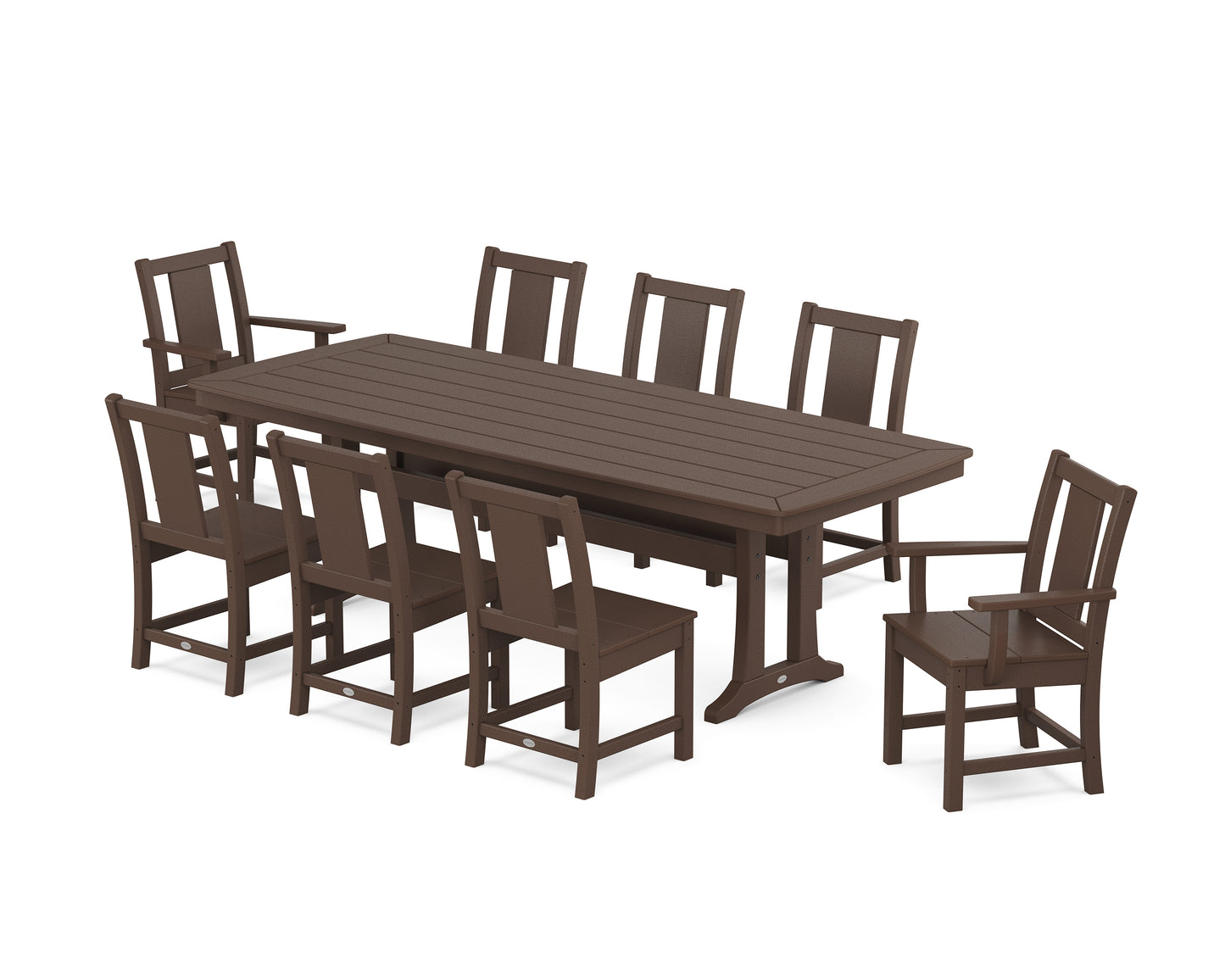 Prairie 9-Piece Dining Set with Trestle Legs