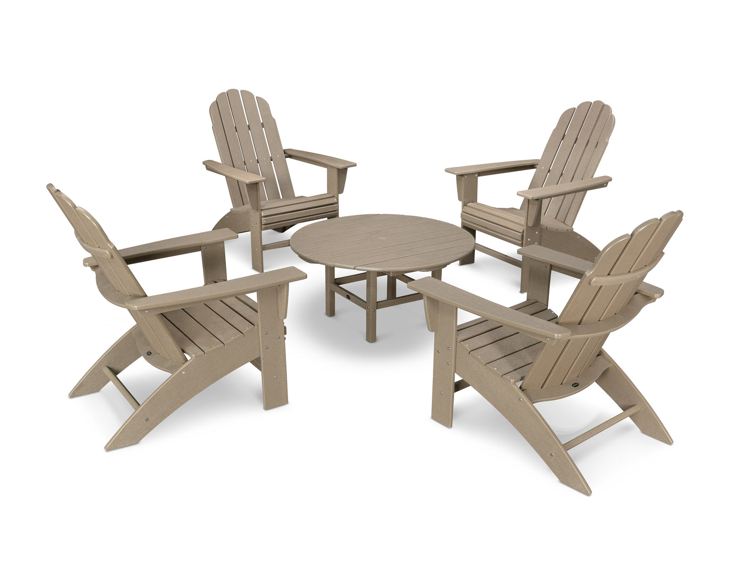 Vineyard 5-Piece Oversized Adirondack Set