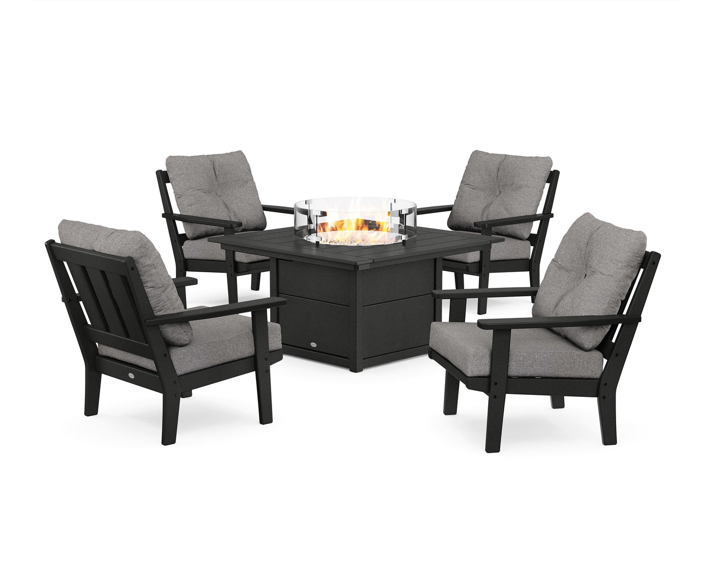 Oxford 5-Piece Deep Seating Set with Fire Pit Table