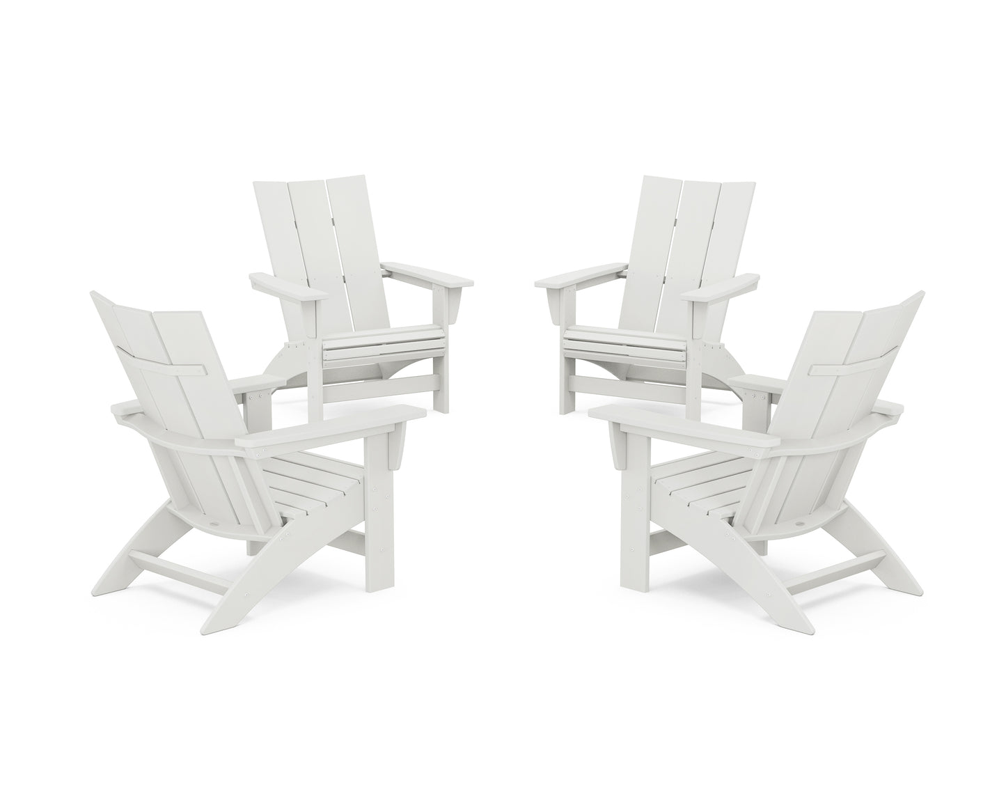 4-Piece Modern Grand Adirondack Chair Conversation Set