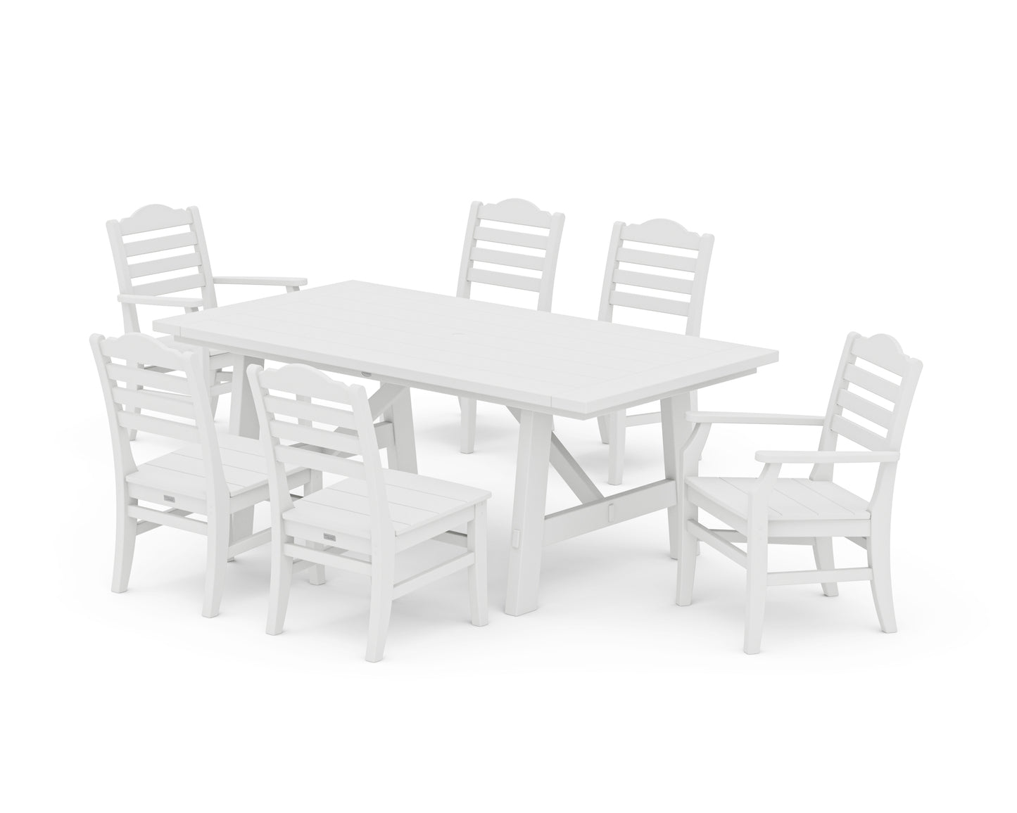 Savannah 7-Piece Rustic Farmhouse Dining Set