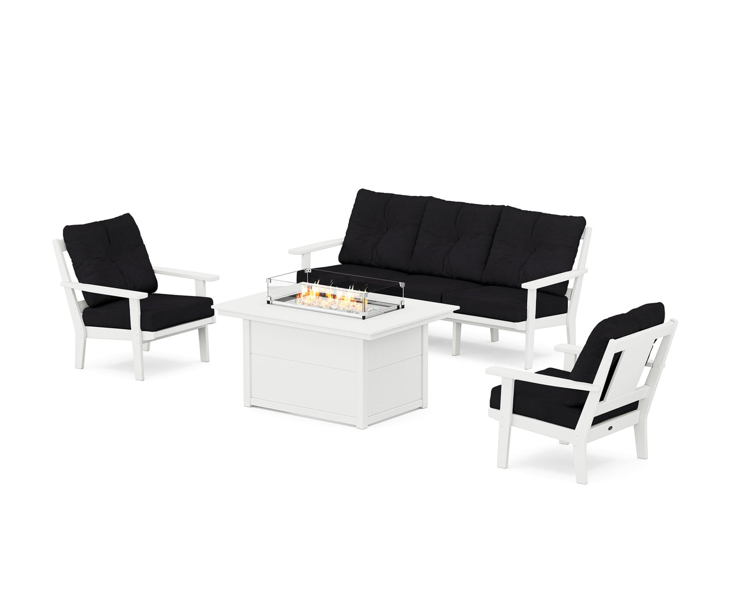 Prairie Deep Seating Fire Pit Table Set