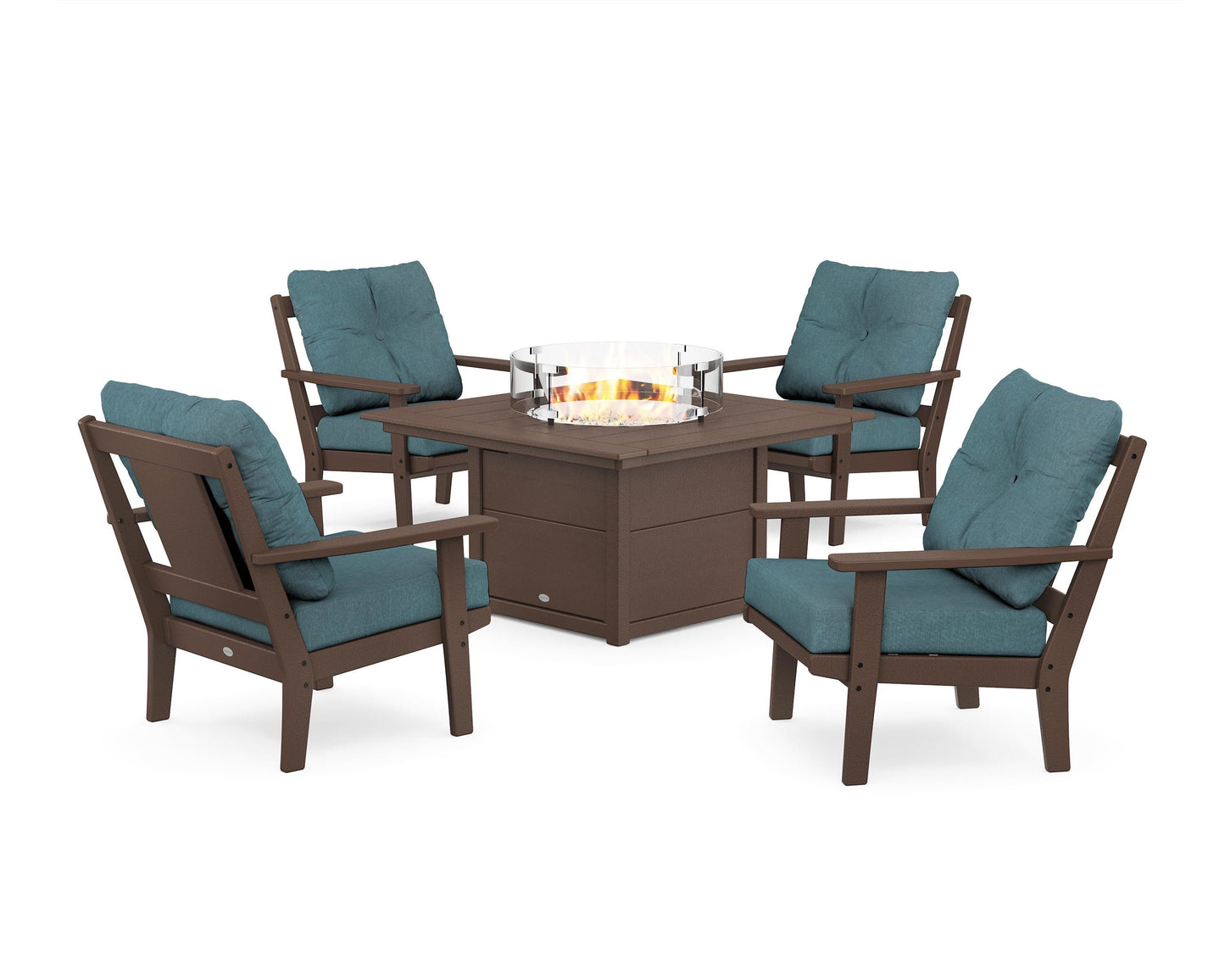 Prairie 5-Piece Deep Seating Set with Fire Pit Table