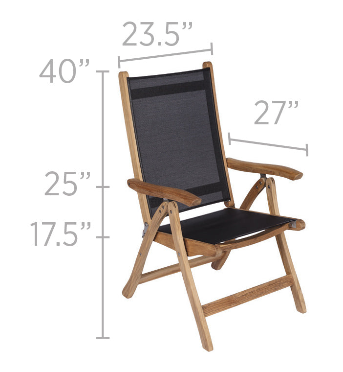 Florida High-back Adjustable Folding Chair