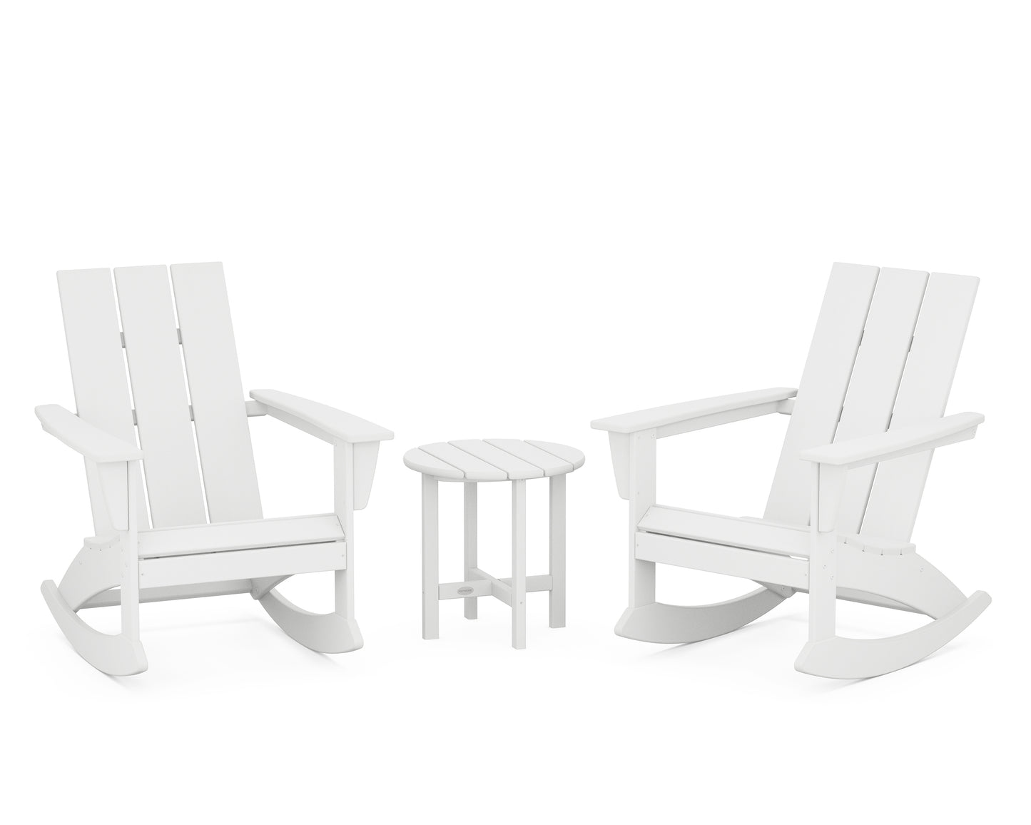 Modern 3-Piece Adirondack Rocking Chair Set