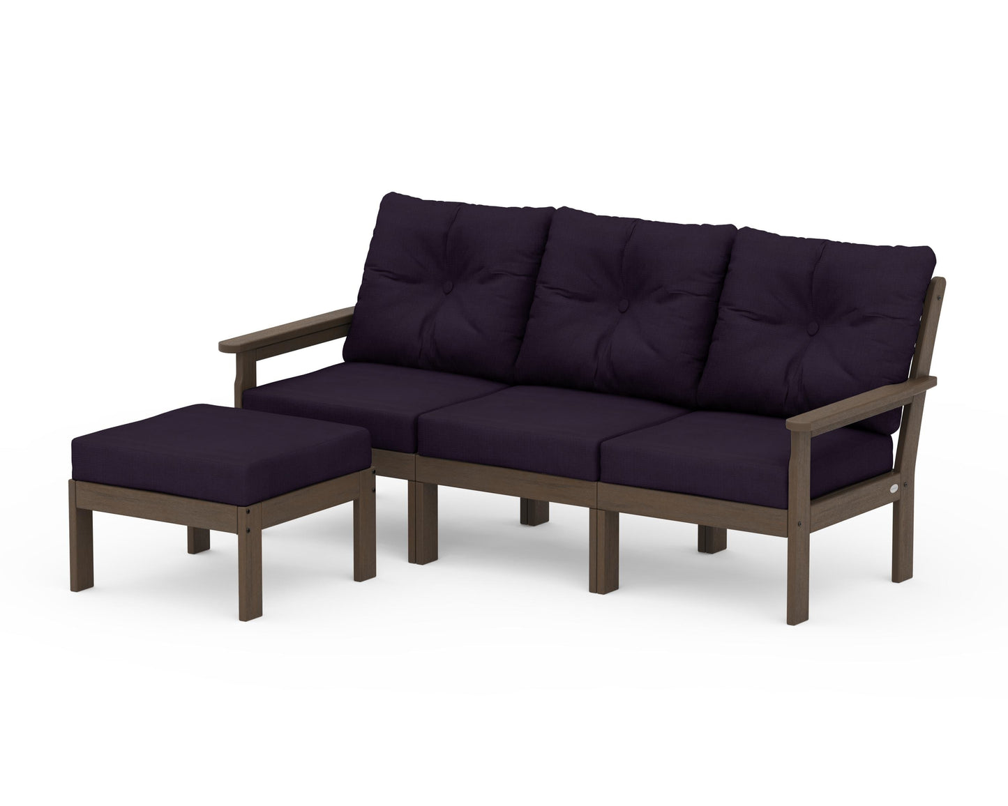 Vineyard 4-Piece Sectional with Ottoman
