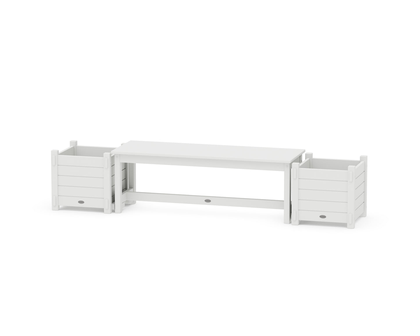 48" Nautical Straight Planter Bench Set
