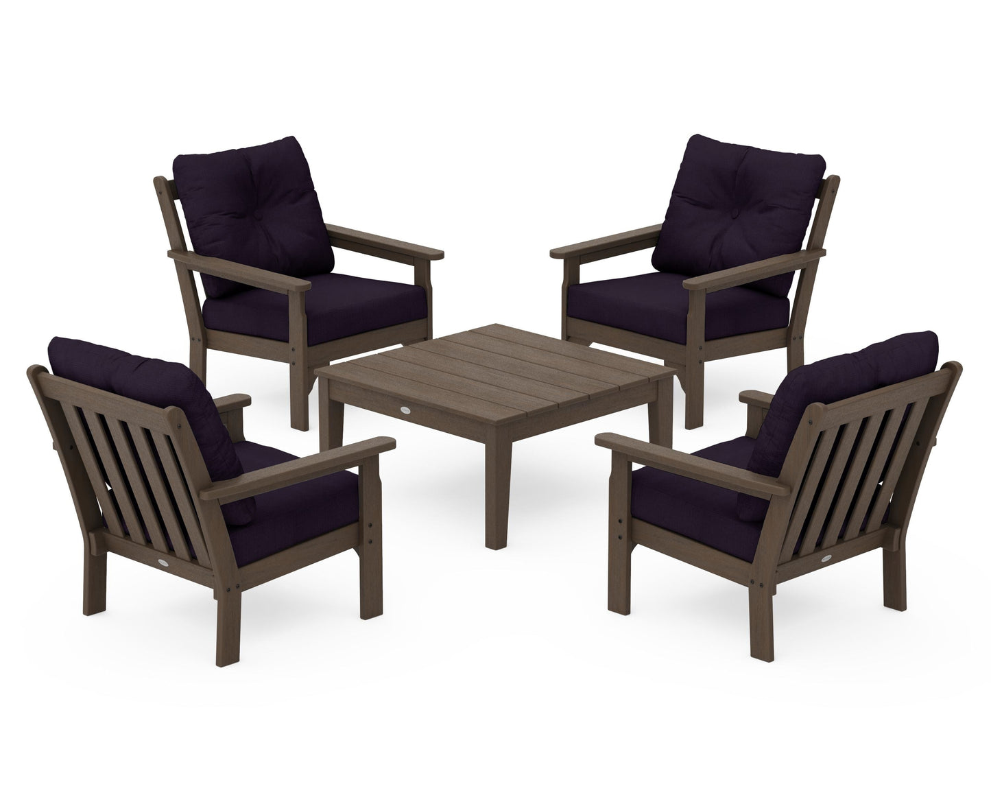 Vineyard 5-Piece Deep Seating Conversation Set