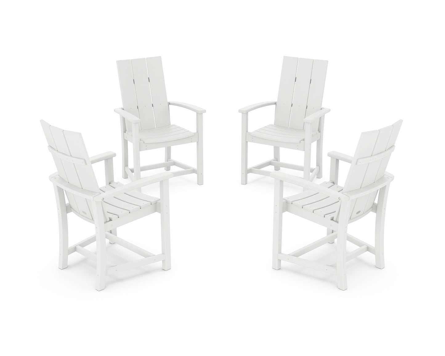 Modern 4-Piece Upright Adirondack Conversation Set