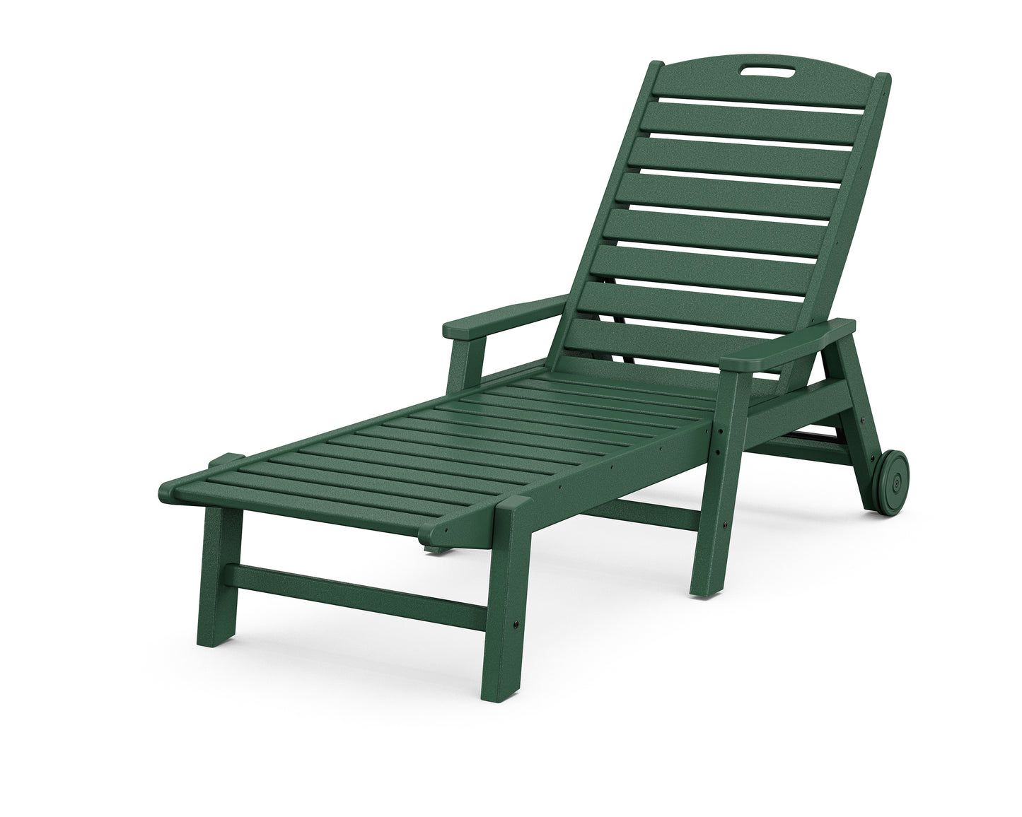 Nautical Chaise with Arms & Wheels