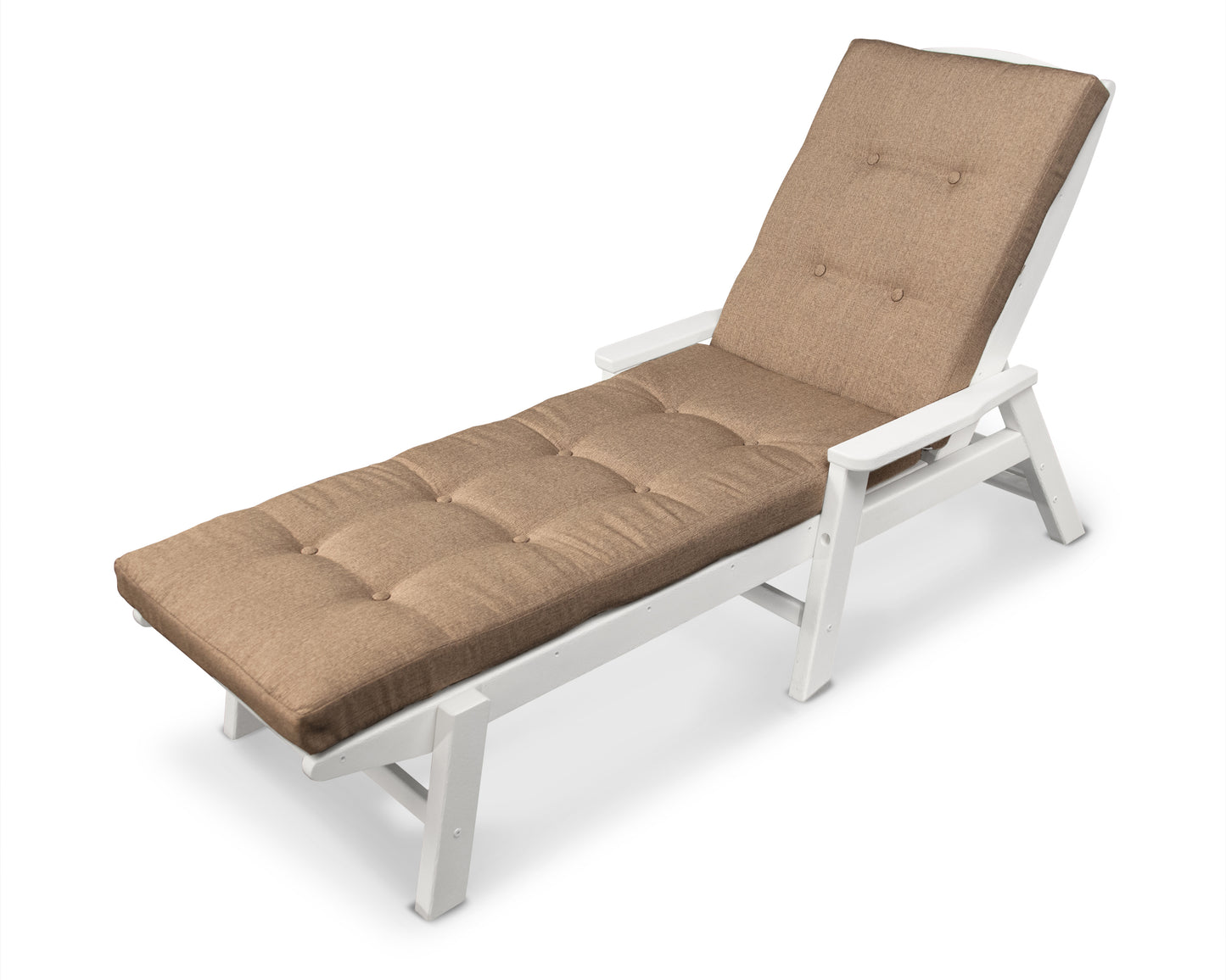 Nautical Chaise with Arms and Ateevaâ„¢ Luxe Cushion