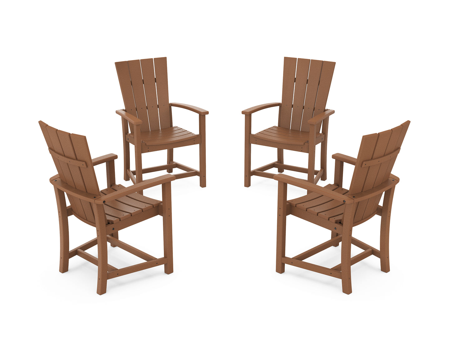 Quattro 4-Piece Upright Adirondack Conversation Set