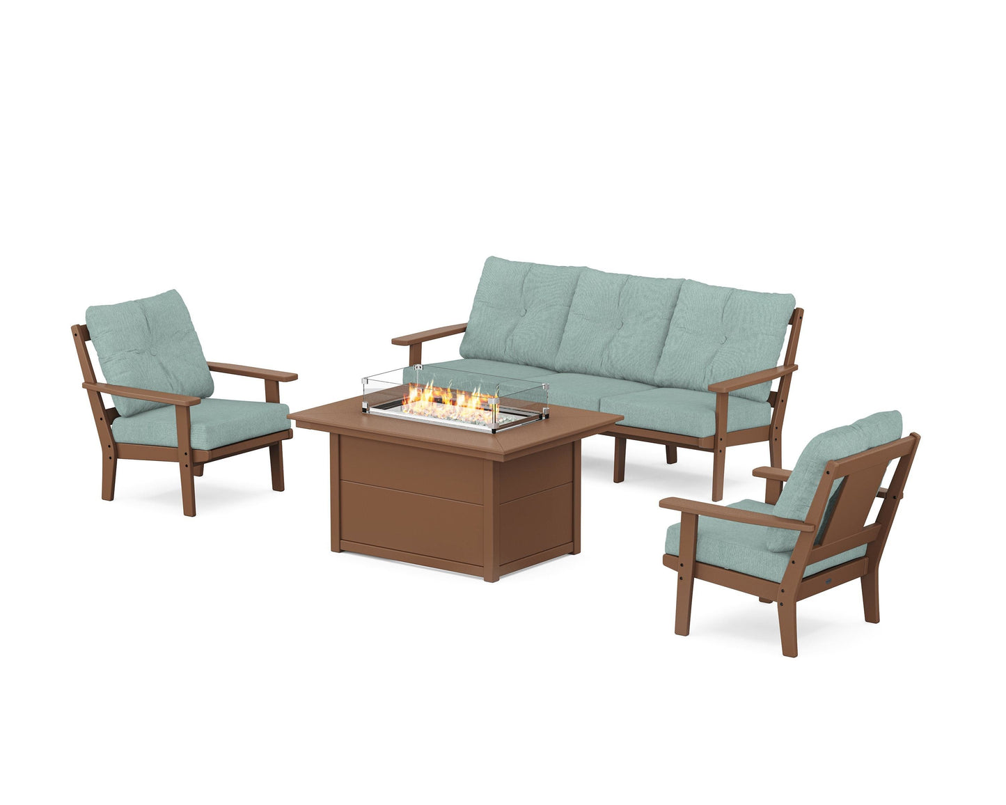 Prairie Deep Seating Fire Pit Table Set