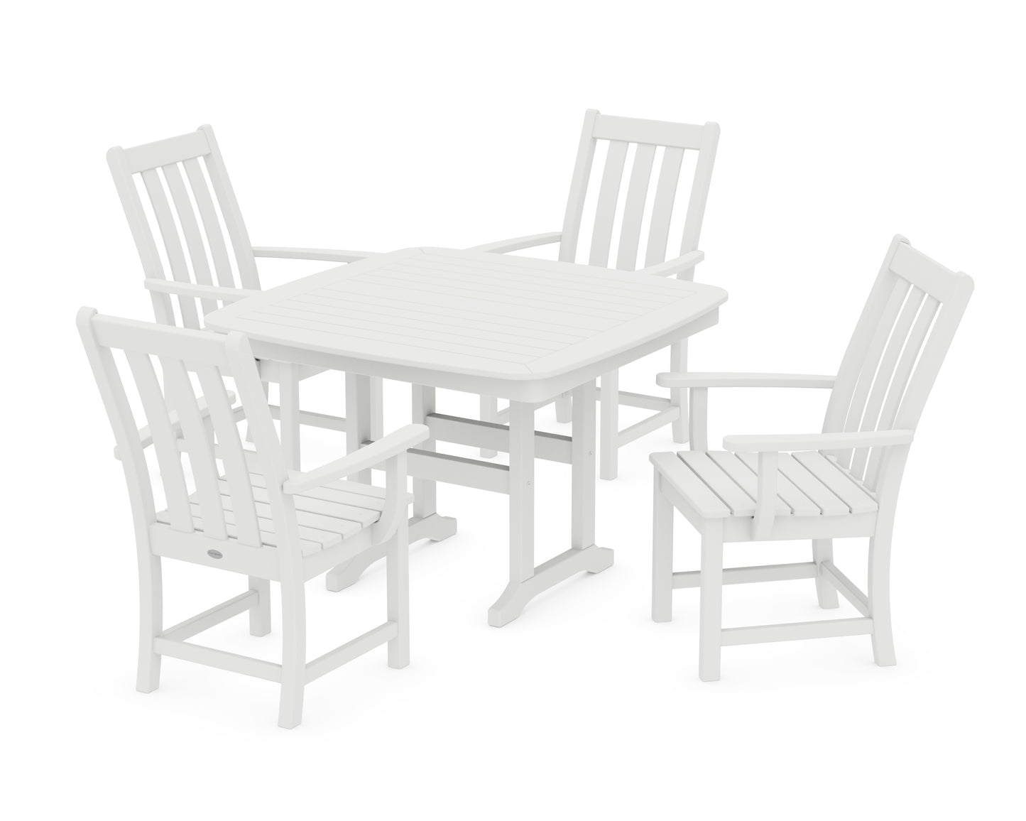 Vineyard 5-Piece Dining Set with Trestle Legs