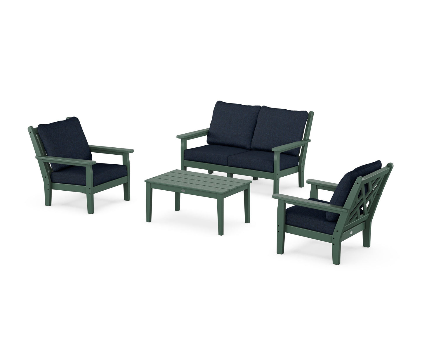 Chippendale 4-Piece Deep Seating Set with Loveseat