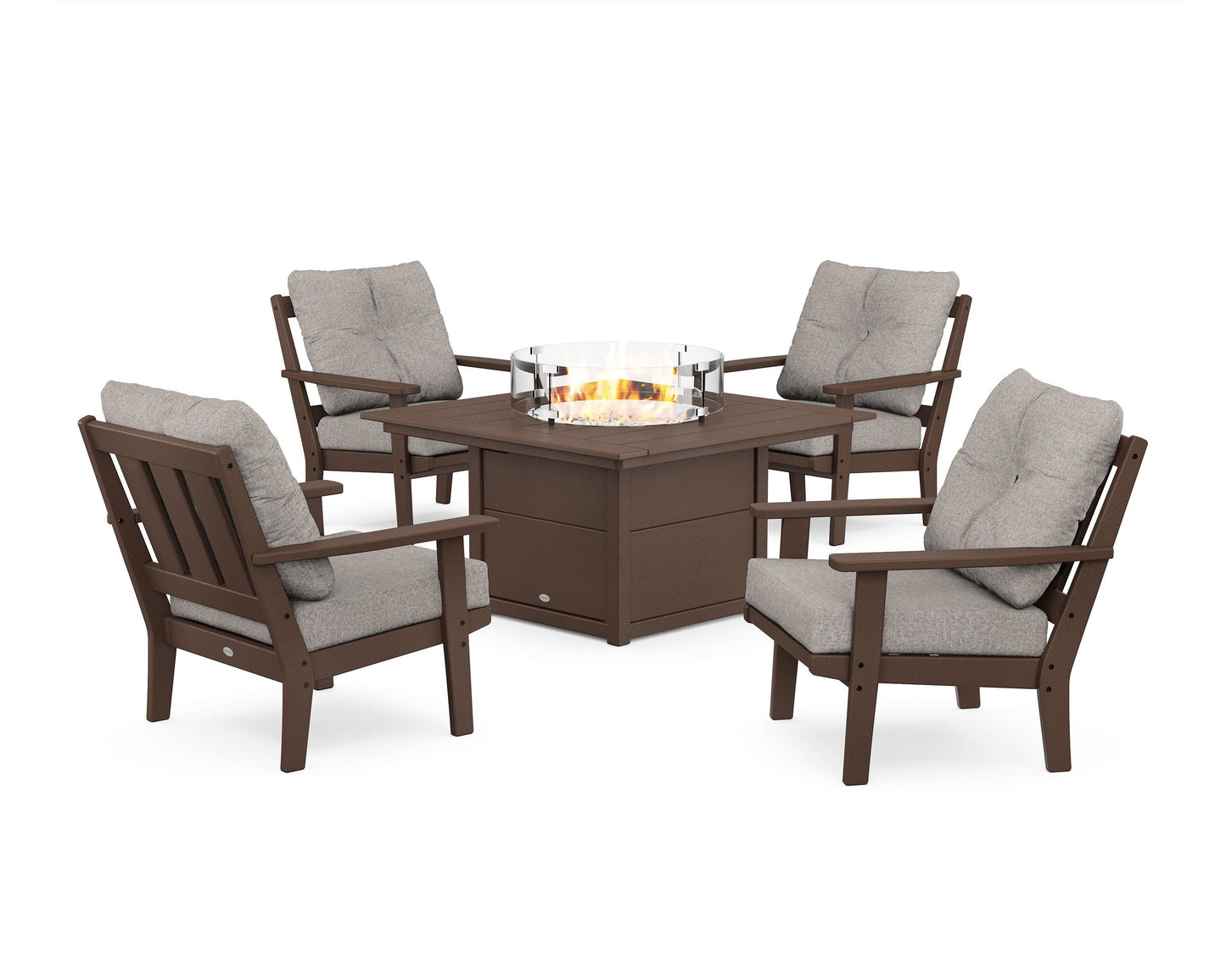 Oxford 5-Piece Deep Seating Set with Fire Pit Table