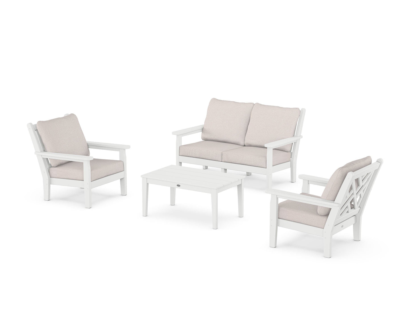 Chippendale 4-Piece Deep Seating Set with Loveseat