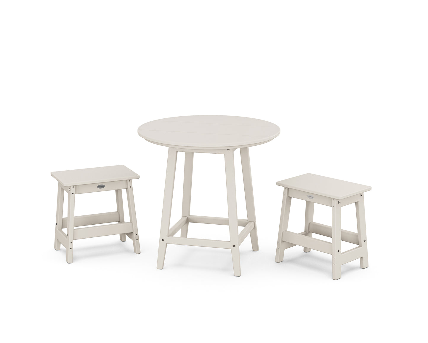 Modern Studio Stool 3-Piece Round Bistro Set
