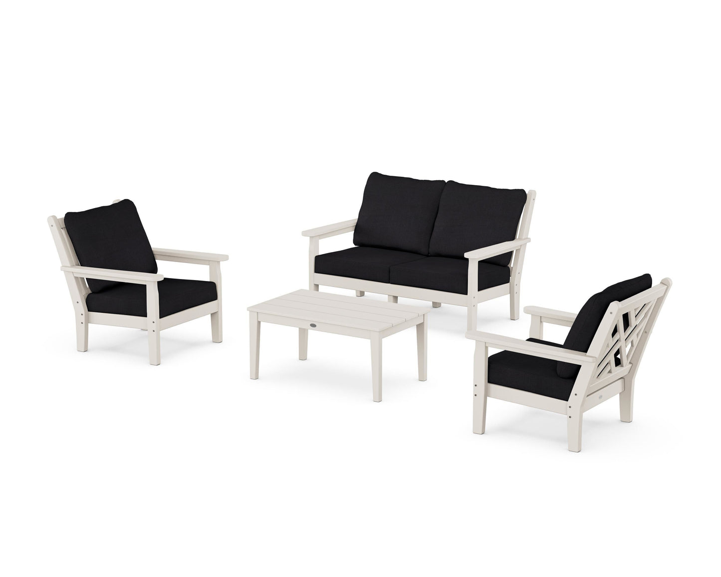 Chippendale 4-Piece Deep Seating Set with Loveseat