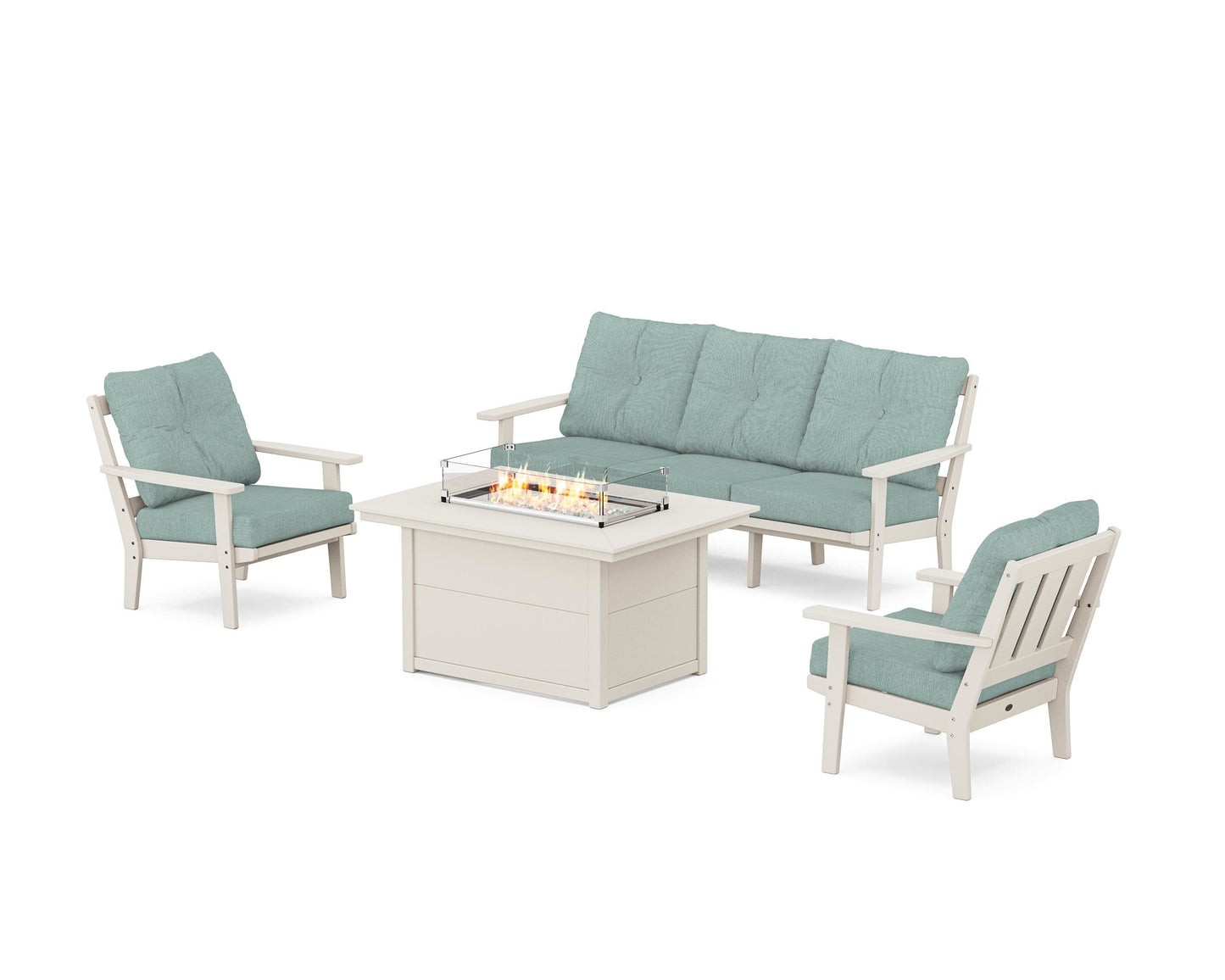 Oxford Deep Seating Fire Pit Table Set
