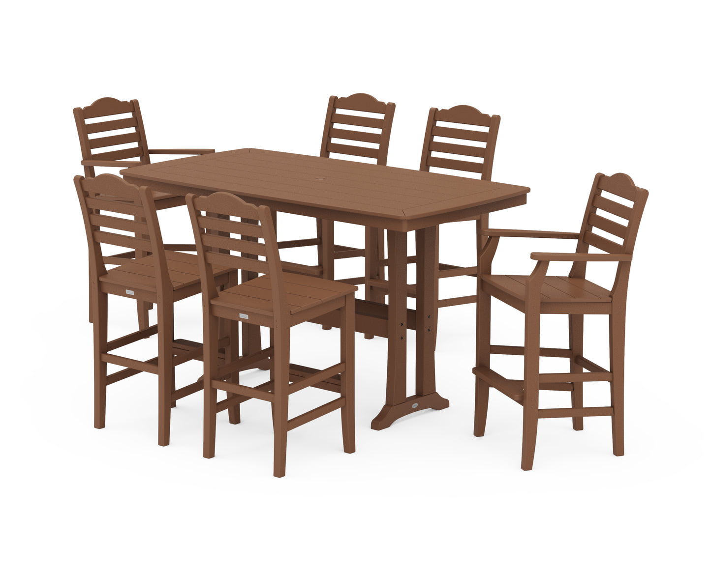 Savannah 7-Piece Bar Set with Trestle Legs