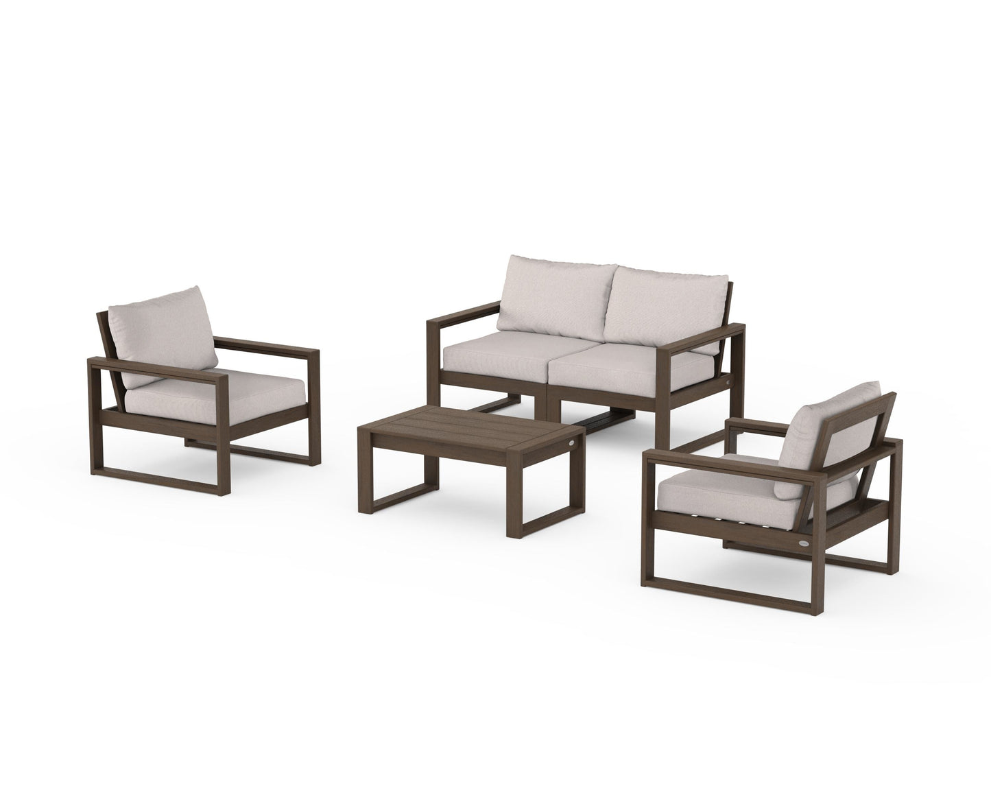 EDGE Sectional 4-Piece Deep Seating Set with Loveseat