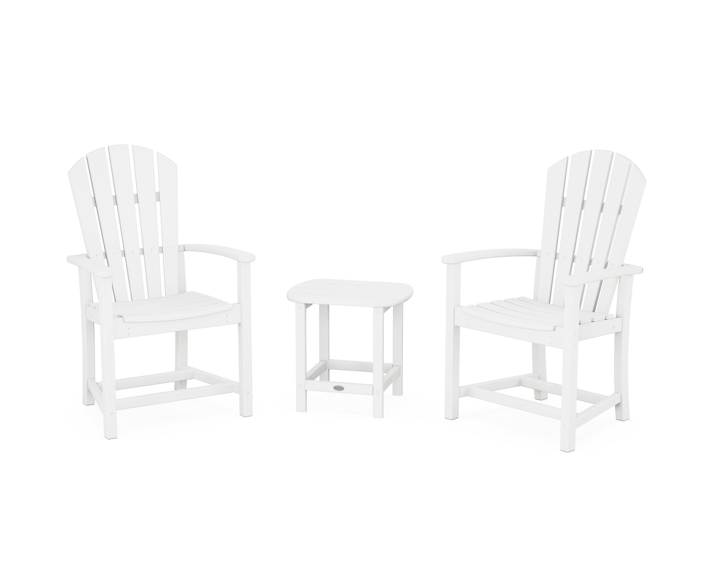 Palm Coast 3-Piece Upright Adirondack Chair Set