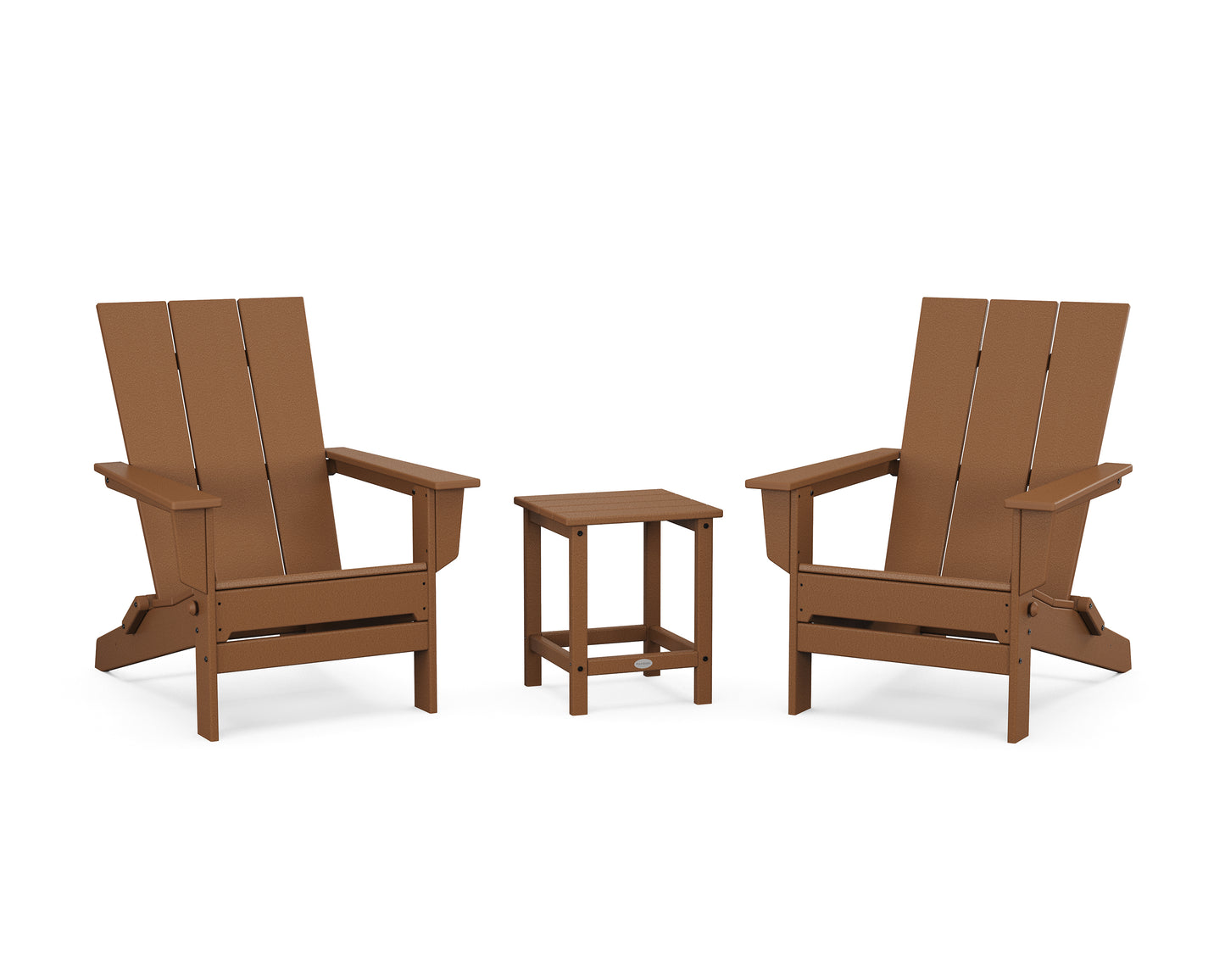 3-Piece Modern Studio Folding Adirondack Set