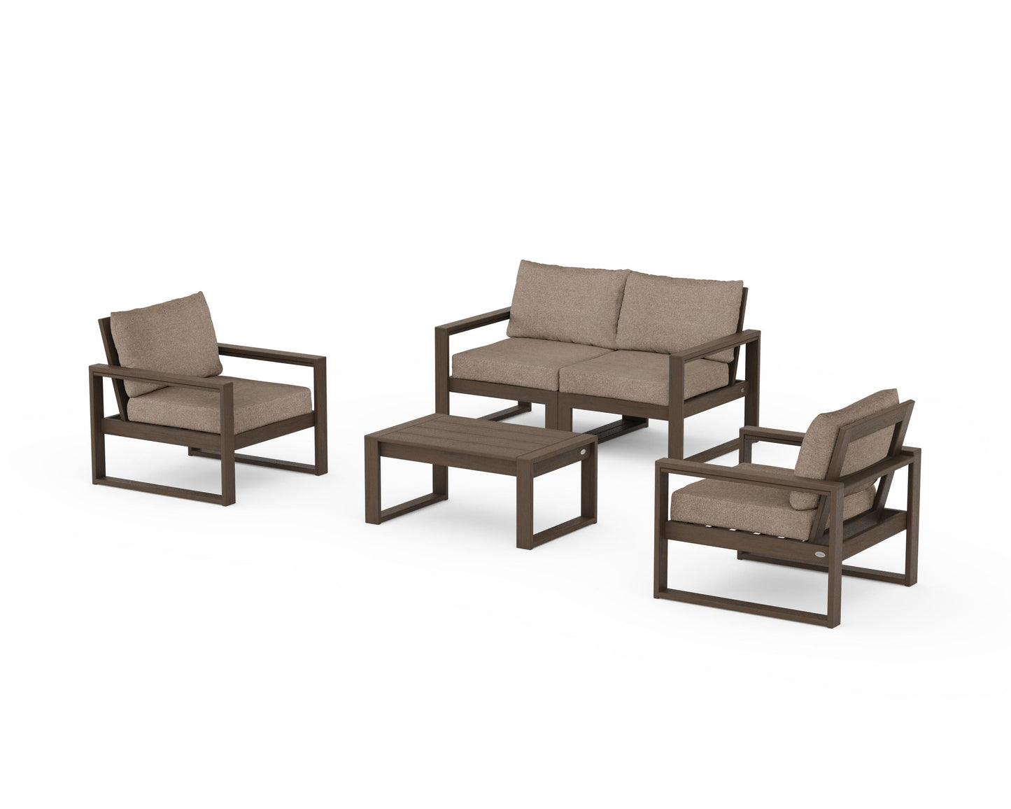 EDGE Sectional 4-Piece Deep Seating Set with Loveseat