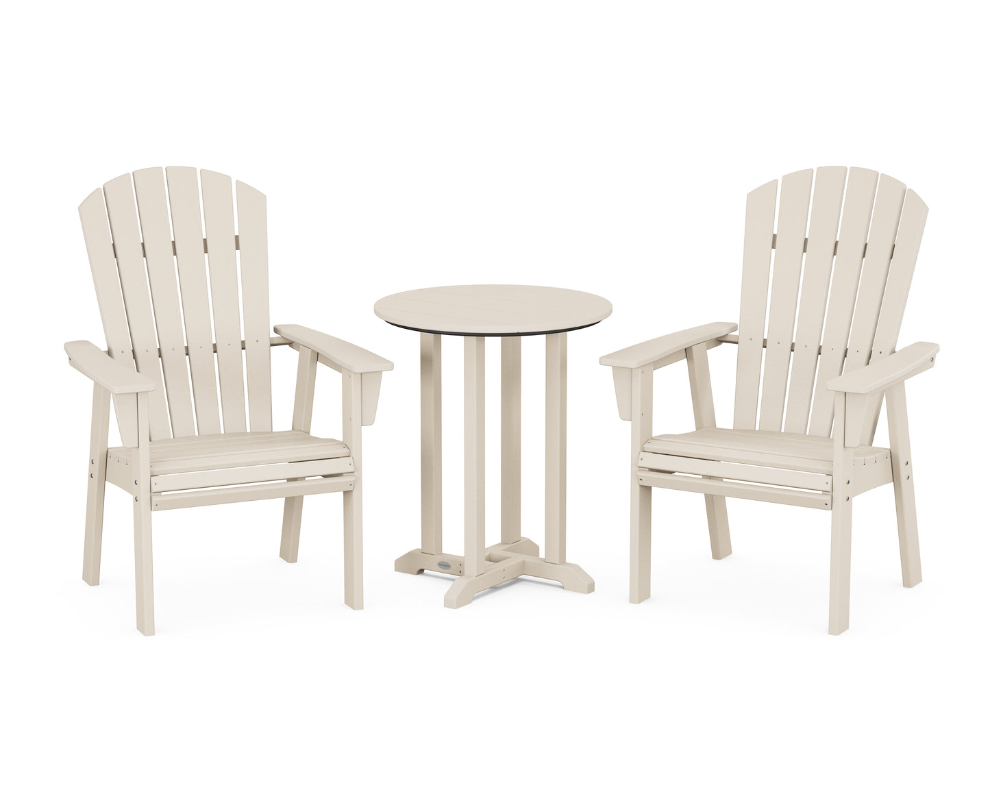 Nautical Adirondack 3-Piece Round Bistro Dining Set