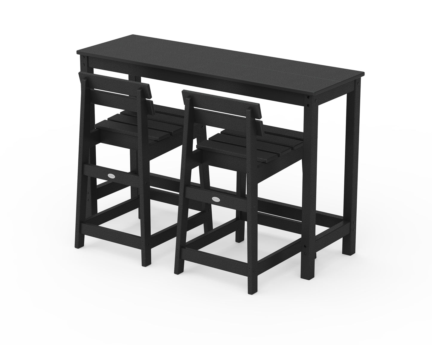 Modern Studio Plaza Lowback Counter Chair 3-Piece Balcony Set