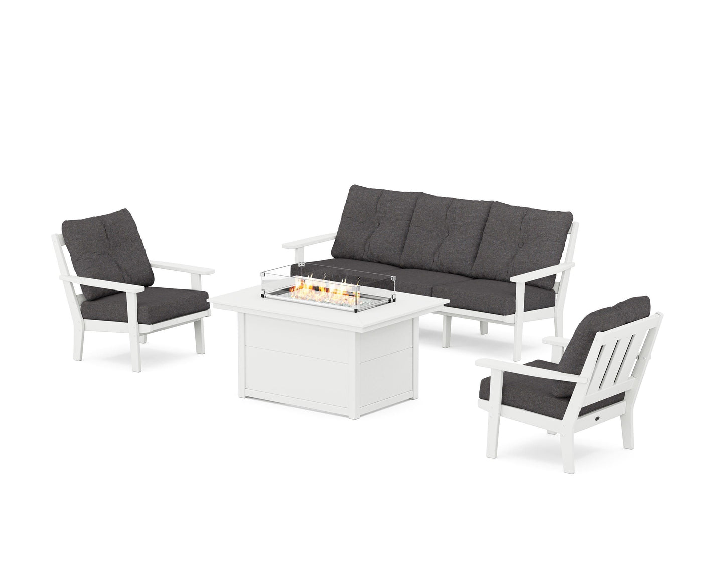 Oxford Deep Seating Fire Pit Table Set