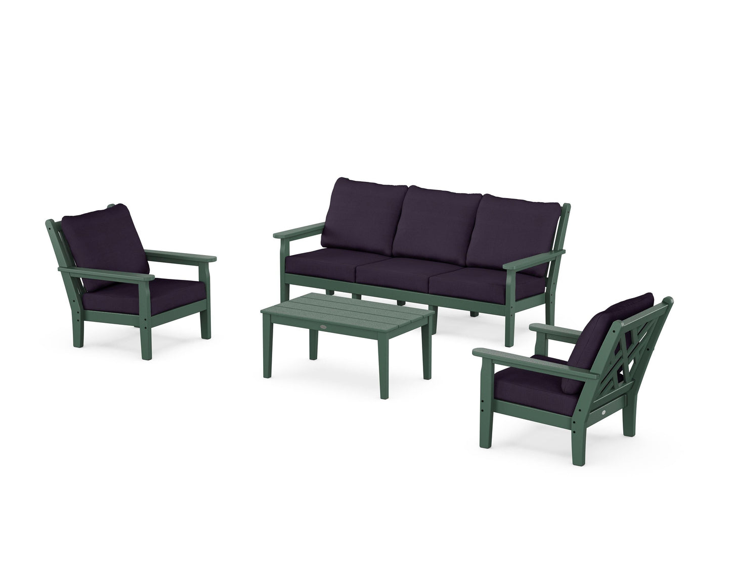 Chippendale 4-Piece Deep Seating Set with Sofa