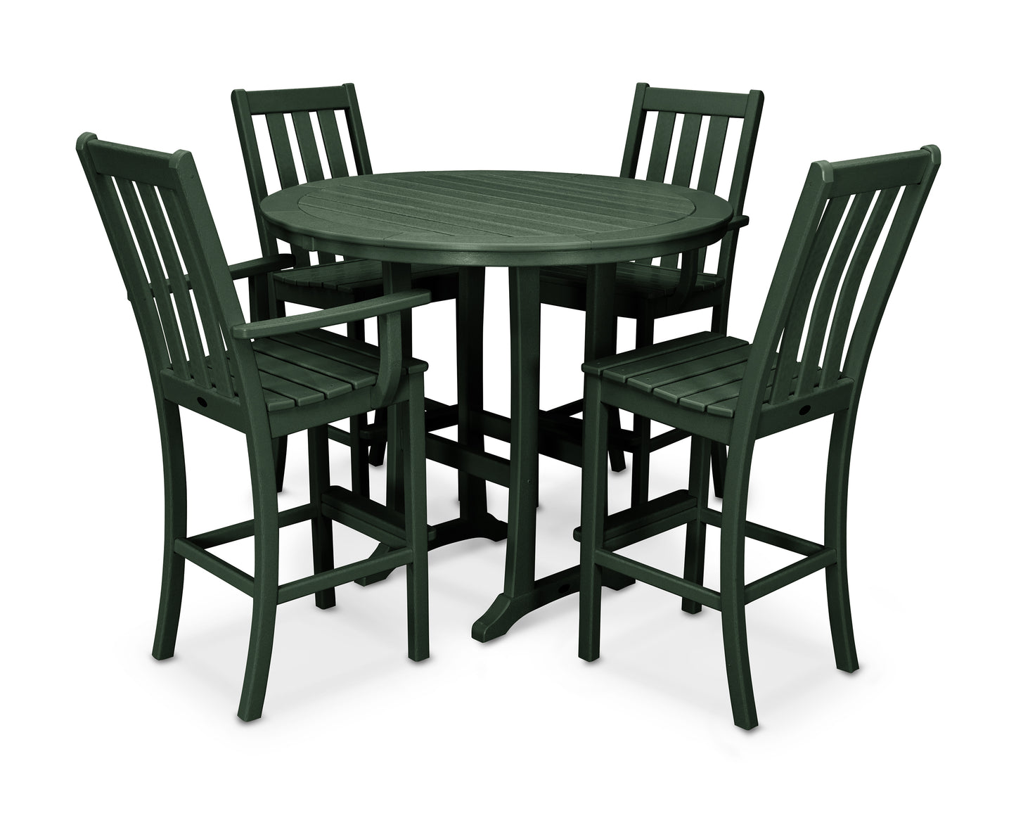 Vineyard 5-Piece Nautical Trestle Bar Set