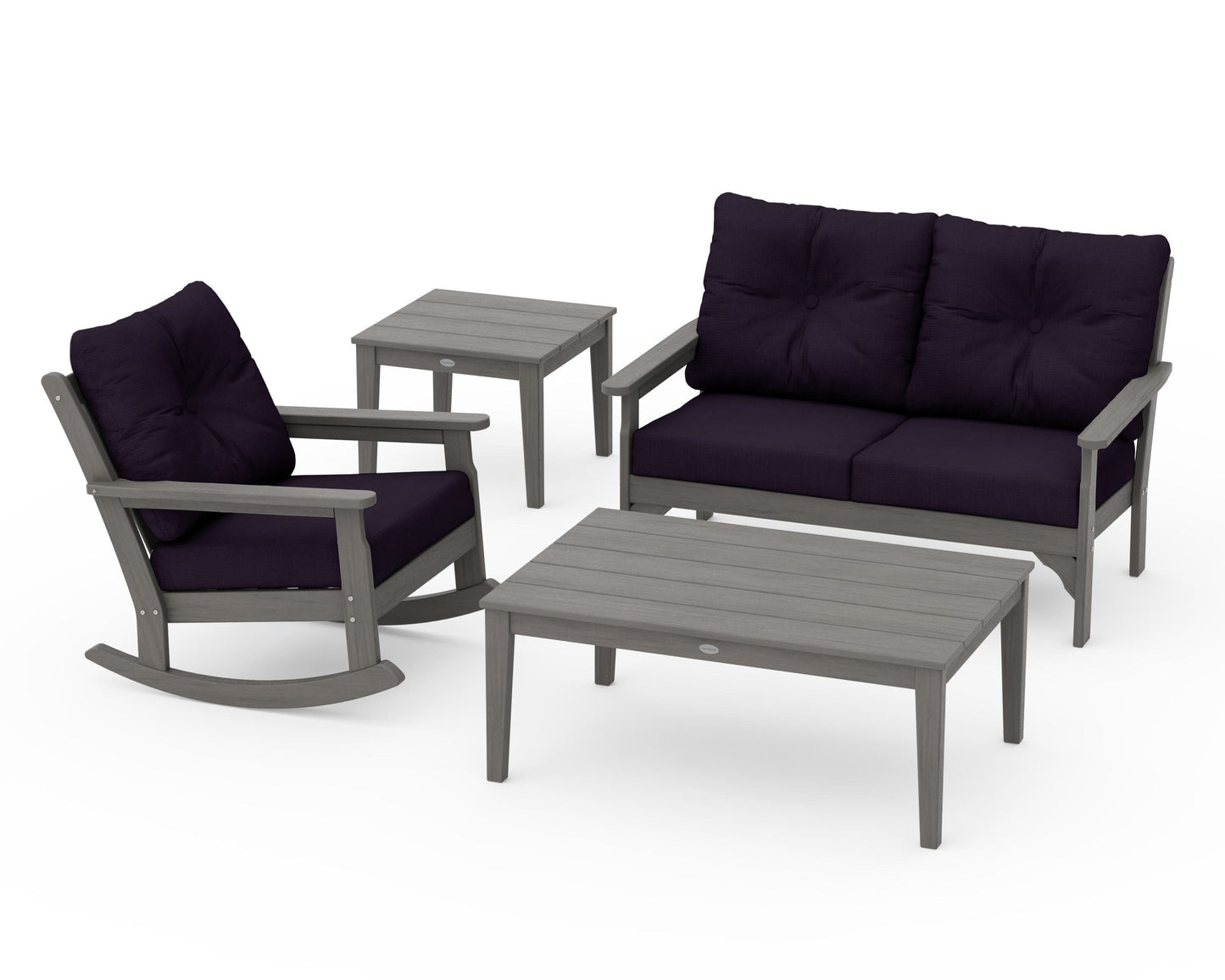 Vineyard 4-Piece Deep Seating Rocker Set