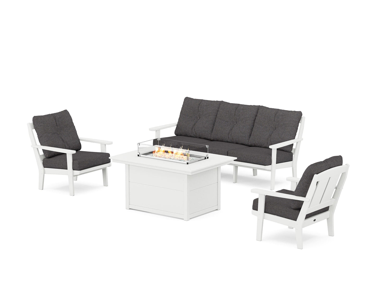 Mission Deep Seating Fire Pit Table Set