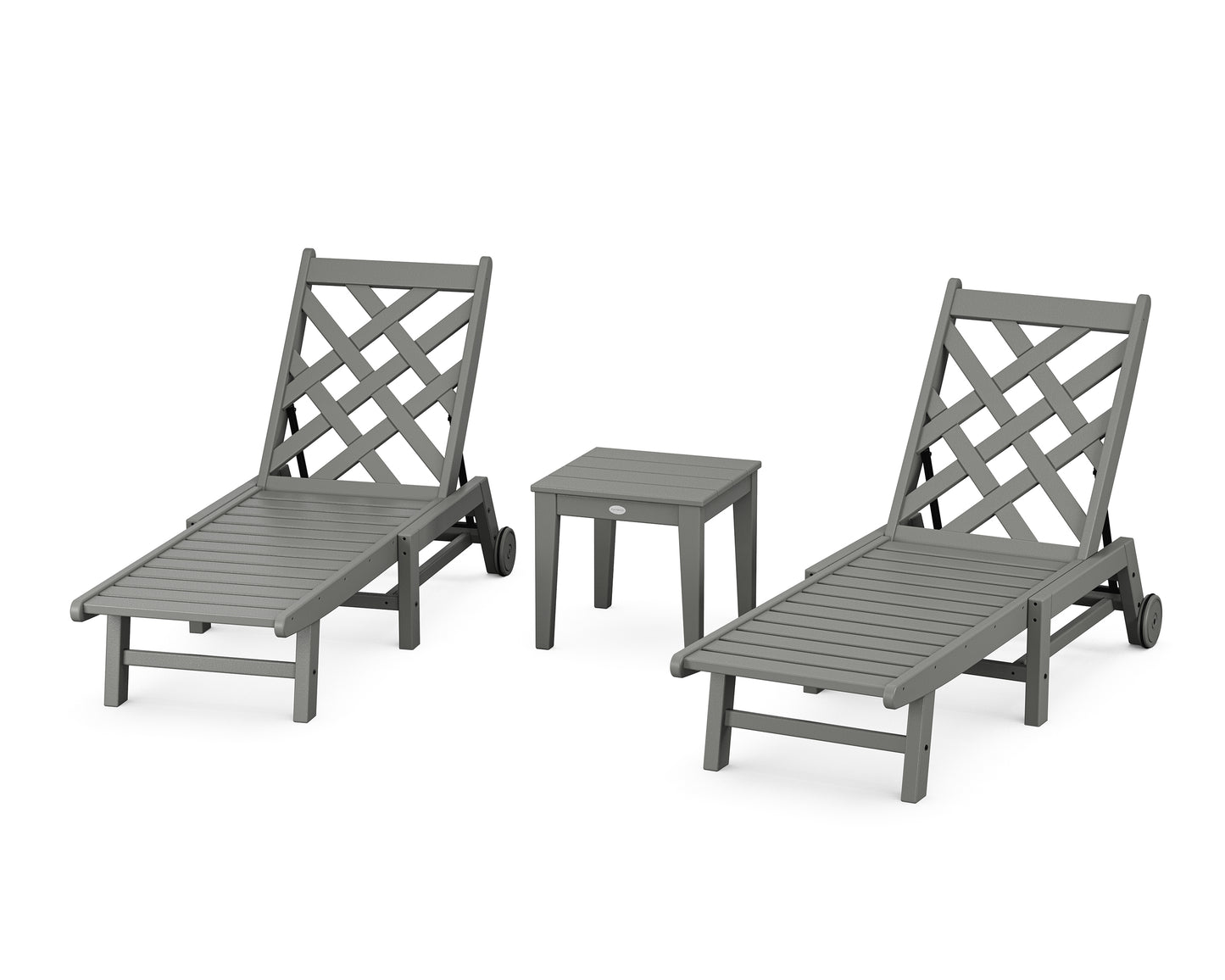 Wovendale 3-Piece Chaise Set with Wheels