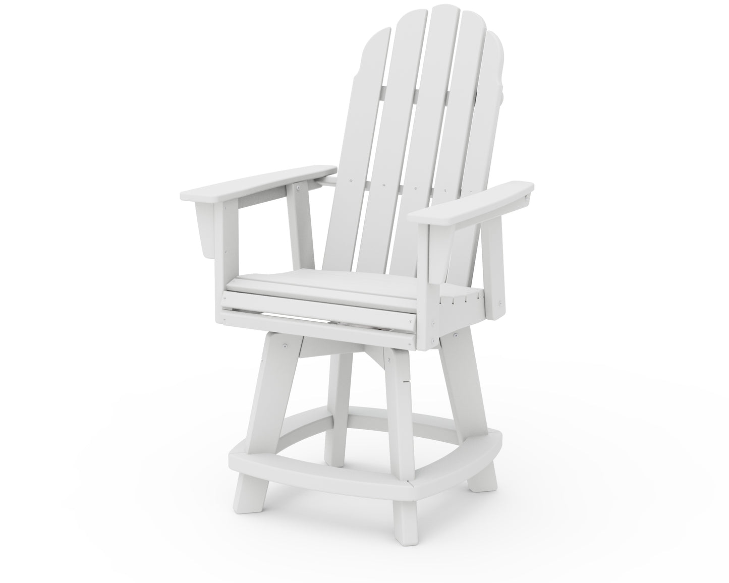 Vineyard Curveback Adirondack Swivel Counter Chair
