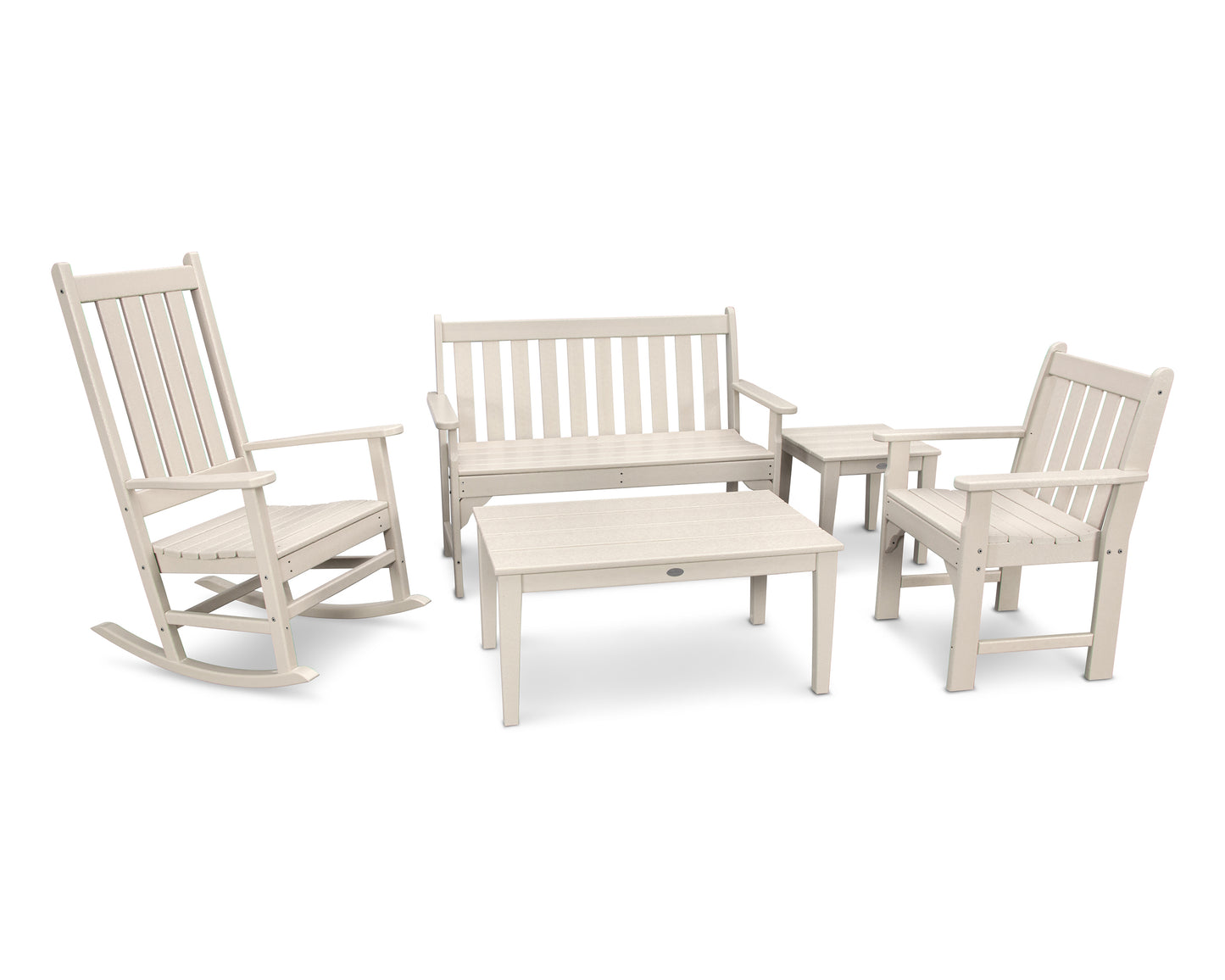 Vineyard 5-Piece Bench & Rocking Chair Set