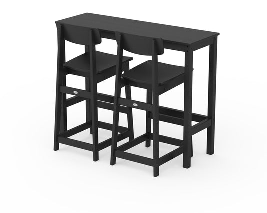 Modern Studio Urban Bar Chair 3-Piece Balcony Set