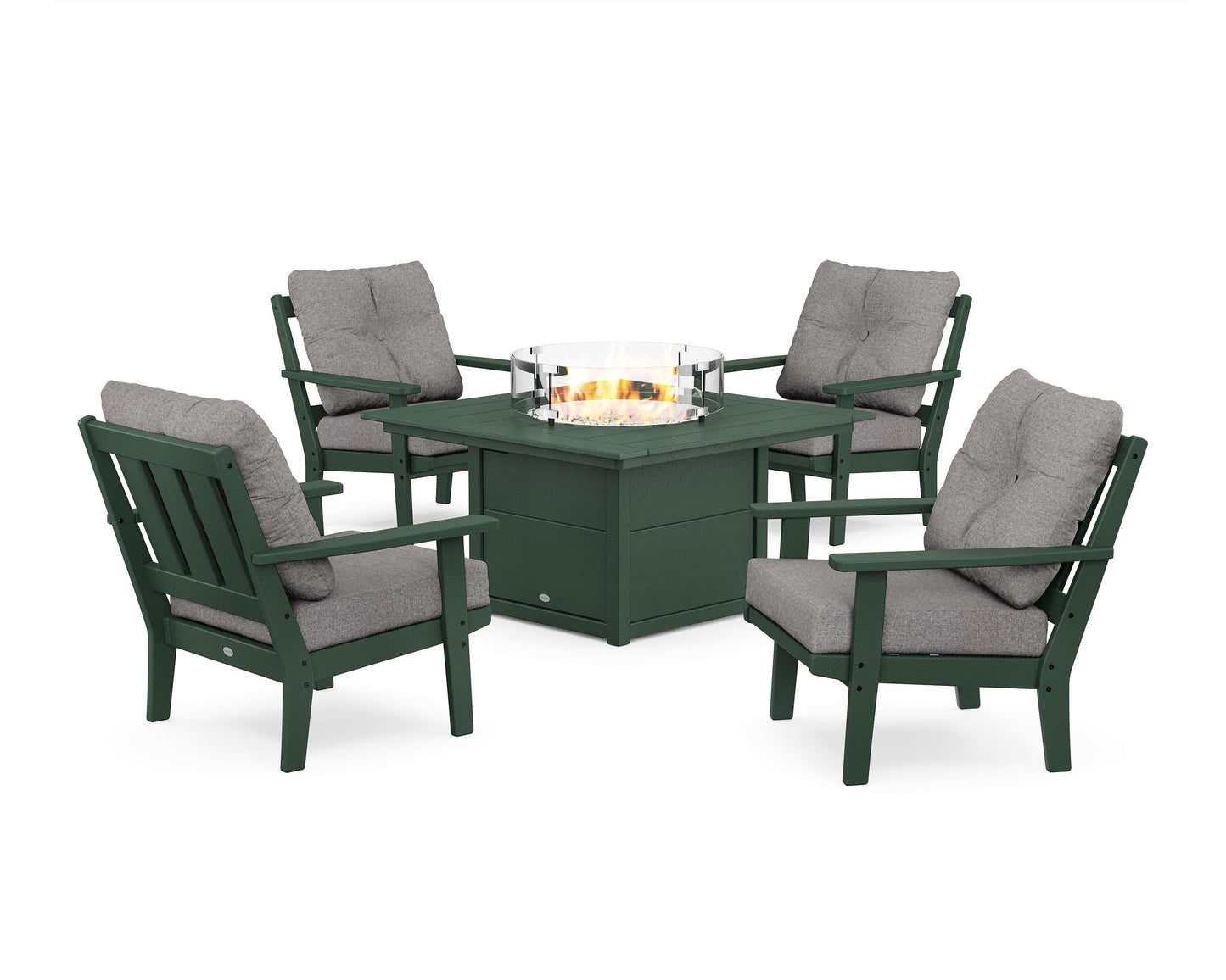 Oxford 5-Piece Deep Seating Set with Fire Pit Table
