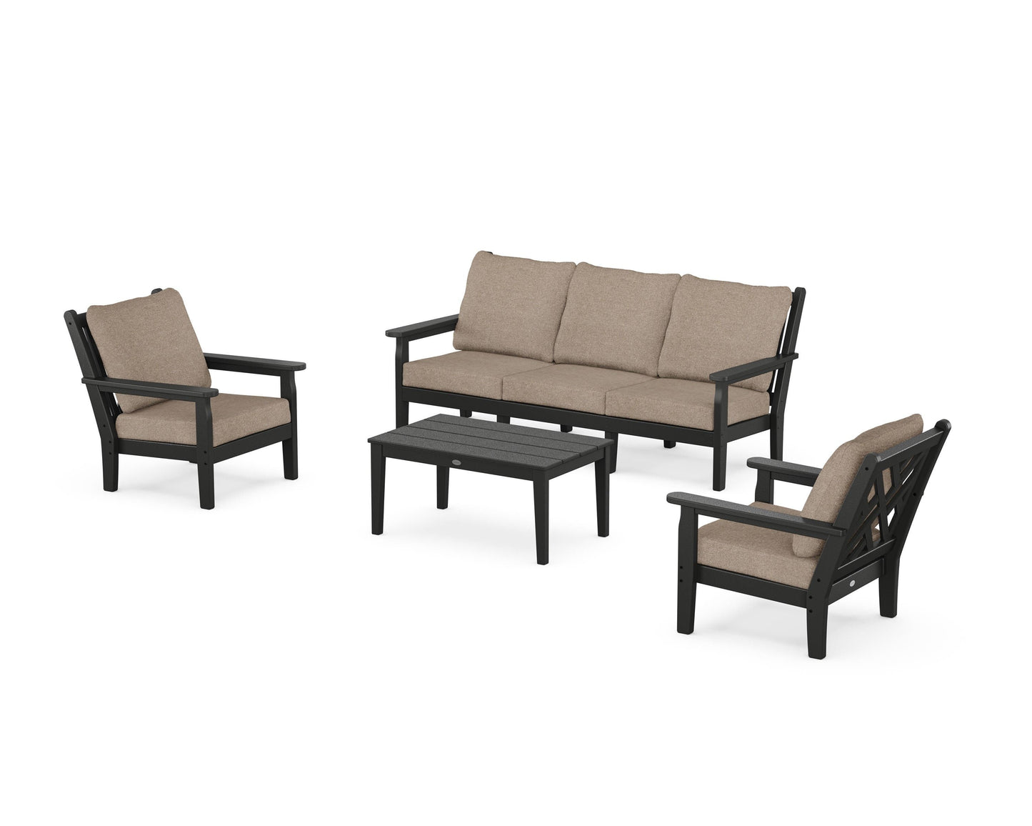 Chippendale 4-Piece Deep Seating Set with Sofa